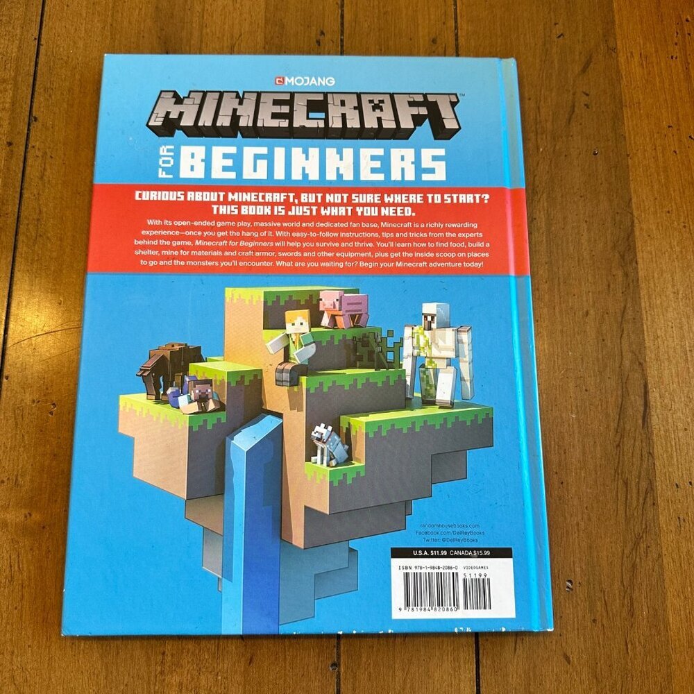 Minecraft For Beginners Hardcover Guide Book Published by Mojang in 2019 - Picture 2 of 16